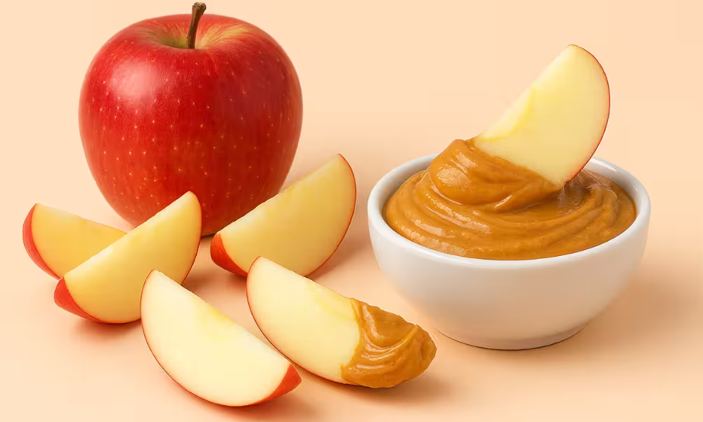 Apple with Peanut butter